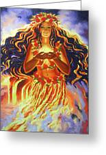 Pacifica Island Art 8in x 12in Vintage Tin Sign Big Island Hawaii Kilauea Volcano Pele Fire Goddess 
